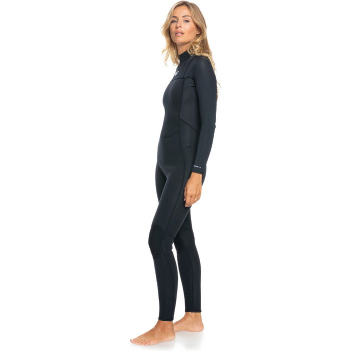 2024 Roxy Mujer Prologue 4/3mm Gbs Back Zip Neopreno ERJW103154 - Black